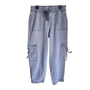 Telepatia Cargo Joggers Grey Size 9/29 elastic leg waist Cropped